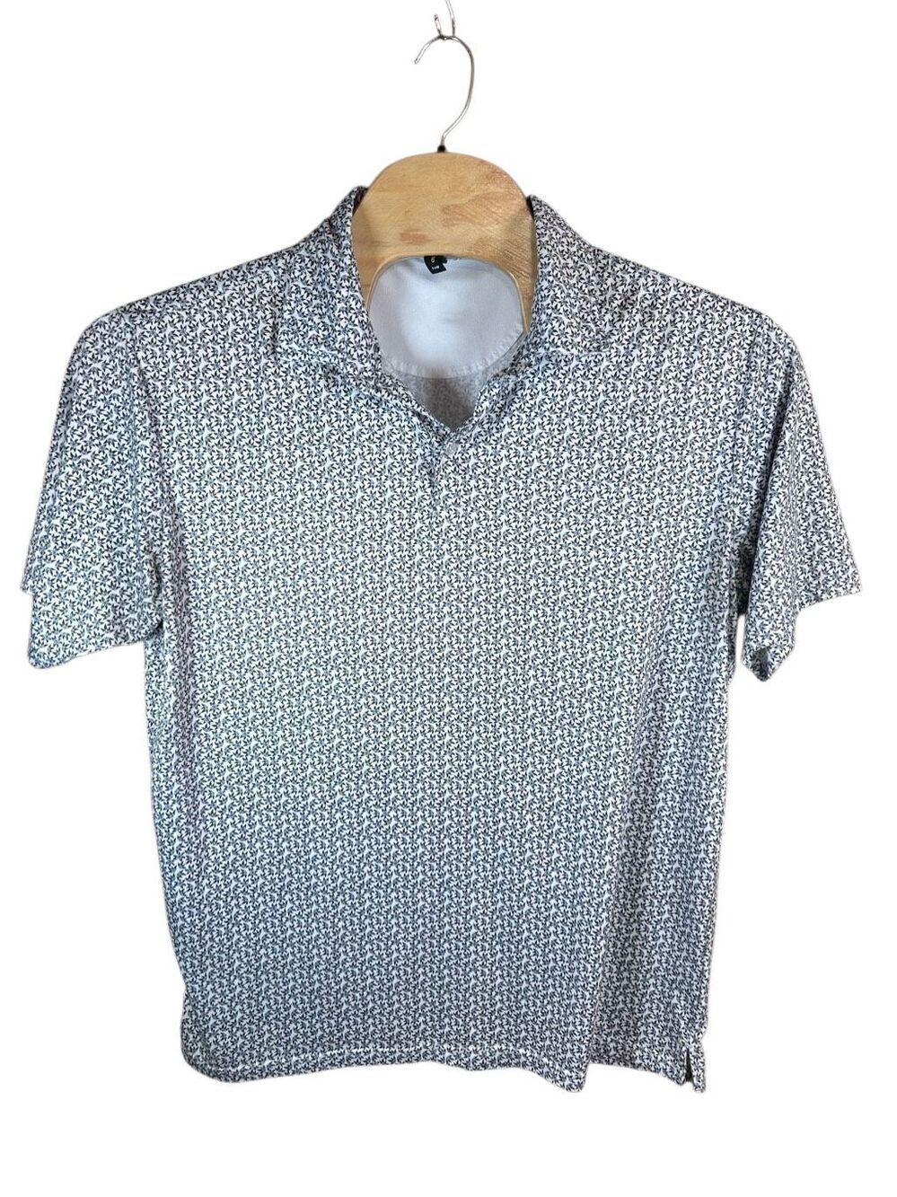 AndersonOrd XL Golf Performance Polo Flowers